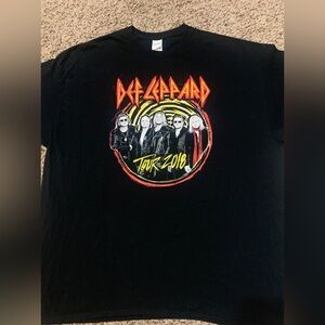 DEF LEPPARD Sz 2XL Graphic Band T-shirt UNISEX
